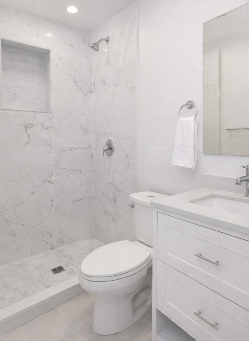 Marble bathroom remodel